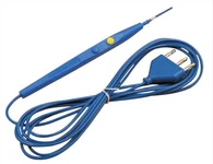 Wegwerp elektrochirurgisch potlood (cirkelknop naaldelektrode, blauw)